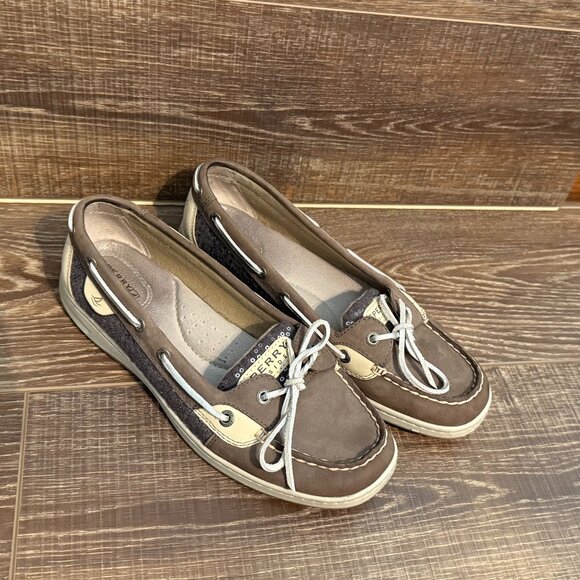 Sperry Top-Sider Taupe Sequin Slip-On Loafer – Size 10 - Picture 2 of 11